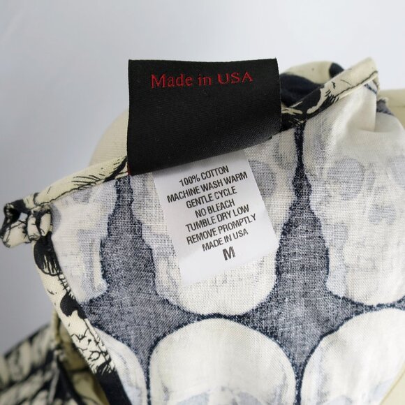 FOLTER Sz M Skulls Fit & Flare Sleeveless Dress Keyhole Back Pockets NWOT - Picture 11 of 13